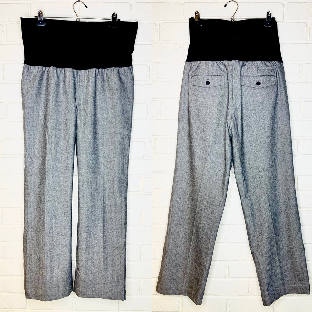 Gap Maternity Wool Twill Herringbone Slack Pant 12